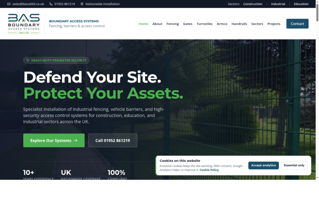 Boundary Access Systems website home page